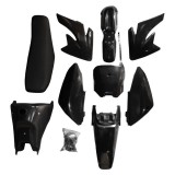 For Honda CRF70 Plastics Fairing Kit + Seat + Fuel Tank CRF70R Black 
