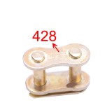 GOLD 428 PIT DIRT BIKE / ATV QUAD JOINING DRIVE CHAIN SPLIT KING LINK 