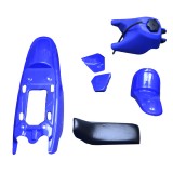 For Yamaha PW50 PY50 PW 50 Plastic Fender Body Seat Gas Tank Kit Blue