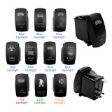 12V 20A LED Light Bar ARB 3P Push Rocker Toggle Switch Waterproof Car Boat 