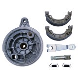 Rear Brake Drum Hub Brake Shoes Pads for Yamaha PW80 PW 80 Black New 
