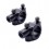 8mm 7/8" Motorcycle Handlebar Mirror Mount Holders Adapter Aluminum Clamp Black 
