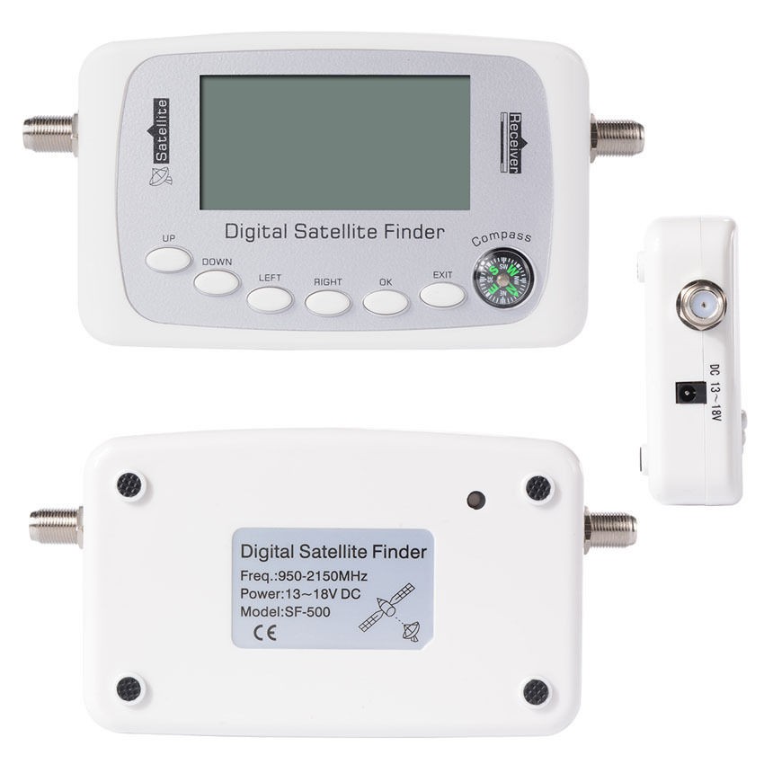 Digital Satellite Finder SF-500 Signal Meter Finder with DVB-S DVB-S2 ...